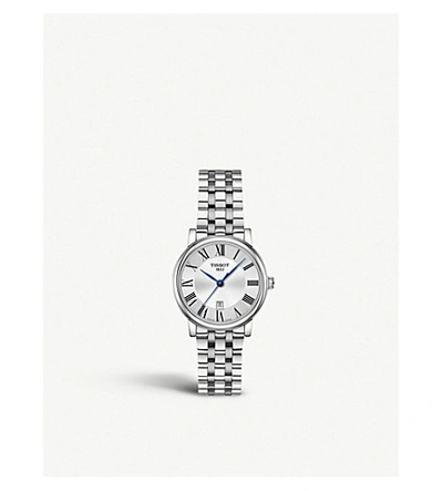 Tissot T1092103603300 Carson Stainless Steel Watch In Silver