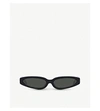 LINDA FARROW 960 C1 ACETATE ANGULAR-FRAME SUNGLASSES,604-10128-LFL960C1SUN