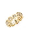 SARA WEINSTOCK ROUND BEZEL 18K YELLOW GOLD & DIAMOND RING,0400012610684