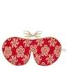 HOLISTIC SILK EYE MASK SLIPPER GIFT SET - SCARLET (VARIOUS SIZES) - S,GS-SCA-LGE