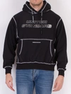 United Standard Reflex Cotton Blend Sweatshirt Hoodie In Blk Black