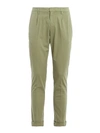 Dondup Slim-fit Tailored Trousers In Green