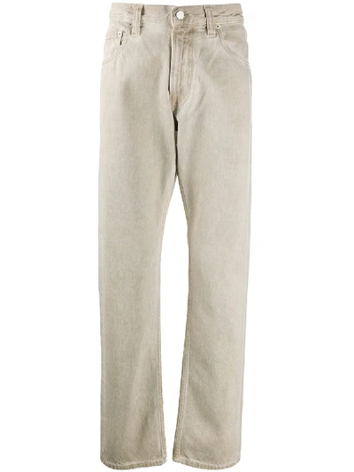 A-cold-wall* Low Rise Straight-leg Jeans In Neutrals