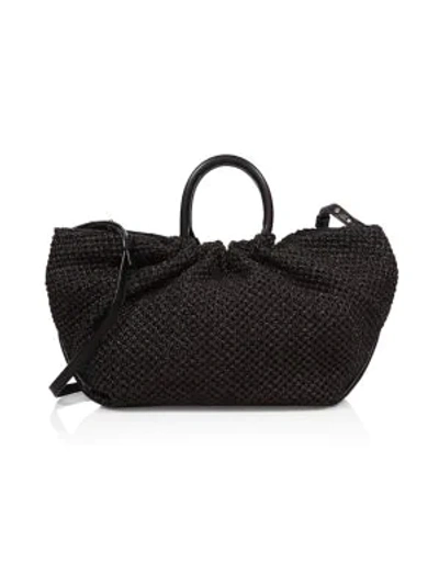 Demellier Los Angeles Crochet Tote In Black