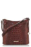 BRAHMIN KATIE CROC EMBOSSED LEATHER CROSSBODY BAG,Q86151