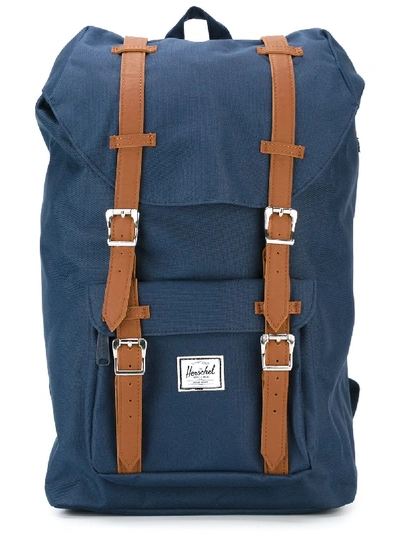 Herschel Supply Co Buckle Detail Backpack In Blue