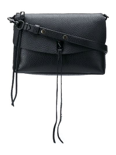 Rebecca Minkoff Darren Fringed Shoulder Bag In Black