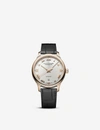 Chopard L.u.c 1937 Classic 18ct Rose-gold And Alligator-embossed Leather Watch In Black And Rose Gold