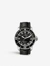 BLANCPAIN 5015-1130-52 FIFTY FATHOMS STEEL AND CANVAS STRAP WATCH,757-10001-5015113052A