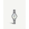 LONGINES WOMENS SILVER L4.310.0.87.6 ELEGANT COLLECTION DIAMOND AND STAINLESS STEEL WATCH,757-10001-L43100876