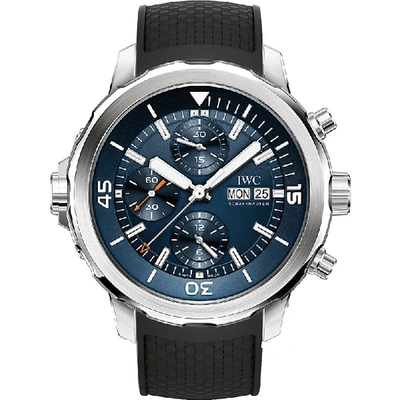 Iwc Schaffhausen Iw376805 Aquatimer Cousteau Watch In Black