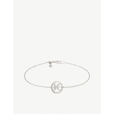 Annoushka 18kt White Gold Diamond Initial K Bracelet