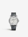 Chopard 278559-3003 Happy Sport Medium Automatic Stainless Steel, Diamond And Alligator-embossed Leather Wat