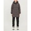 Canada Goose Shelburne Shell And Down Parka Coat In Graphite - Graphite