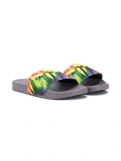 Molo Kids' Zhappy Amazon Parrots Slides In Purple