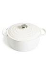 LE CREUSET SIGNATURE 7 1/4 QUART ROUND ENAMEL CAST IRON FRENCH/DUTCH OVEN,LS2501-282