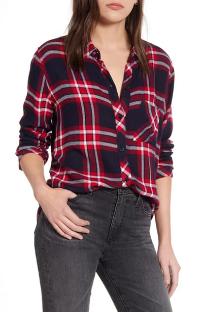 Rails Hunter Plaid Shirt In Twilight Cherry White