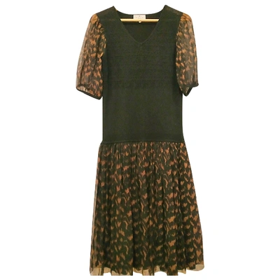 Pre-owned Essentiel Antwerp Silk Mid-length Dress In Multicolour