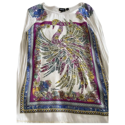 Pre-owned Just Cavalli Silk Blouse In Multicolour