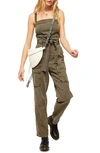 Free People Go West Utility Jumpsuit-green