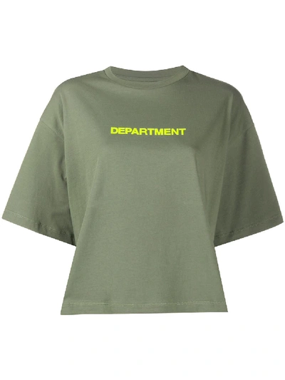 Department Five Department Print T-shirt In Green