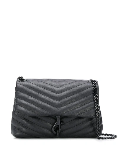 Rebecca Minkoff V-stitch Shoulder Bag In Black
