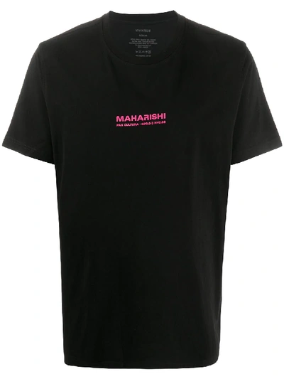 Maharishi Aum Logo-print T-shirt In Black