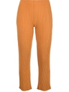 SIMON MILLER CROPPED HIGH-RISE TROUSERS