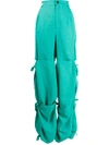 NATASHA ZINKO TIED SCARF HIGH-RISE TROUSERS