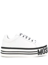 MOSCHINO LACE-UP PLATFORM SNEAKERS