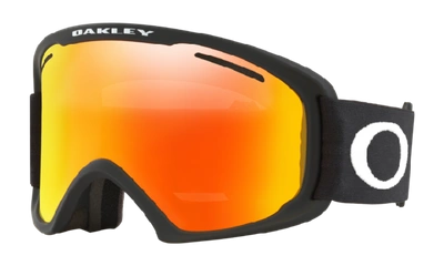 Oakley Unisex Frame 2.0 Goggles Sunglasses, Oo7112 In Matte Black/fire Iridium & Persimmon