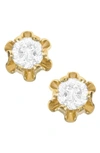 MIGNONETTE 14K GOLD & DIAMOND EARRINGS,GE314ND-D