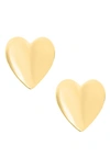 Mignonette 14k Gold Heart Earrings In Gold