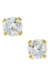 Mignonette 14k Yellow Gold & Diamond Stud Earrings In Gold