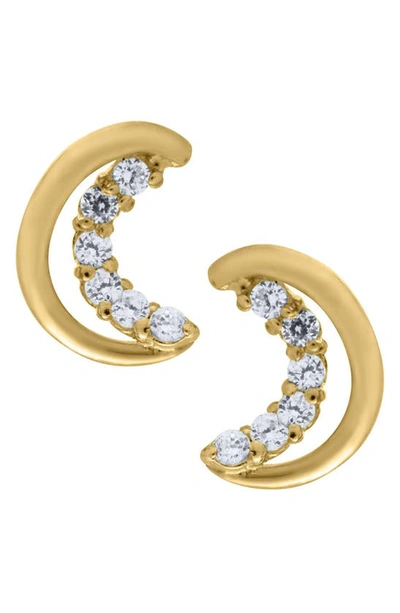 Mignonette Babies' 14k Gold Half Moon Earrings