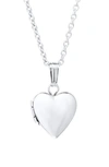 Mignonette Sterling Silver Locket Necklace In Silver
