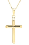 MIGNONETTE MIGNONETTE MIGNONNETE 14K GOLD CROSS NECKLACE,KP 75ND-D