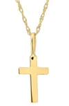 MIGNONETTE 14K GOLD CROSS NECKLACE,GP106ND-D