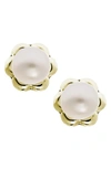 MIGNONETTE MIGNONETTE 14K YELLOW GOLD & CULTURED PEARL EARRINGS,GE434ND-D