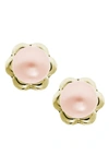 MIGNONETTE 14K YELLOW GOLD & CULTURED PEARL EARRINGS,GE438ND-D