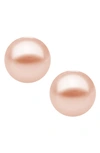 Mignonette 14k Yellow Gold & Cultured Pearl Earrings In Pink