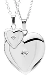 Mignonette Mother & Daughter Locket Set In Silver