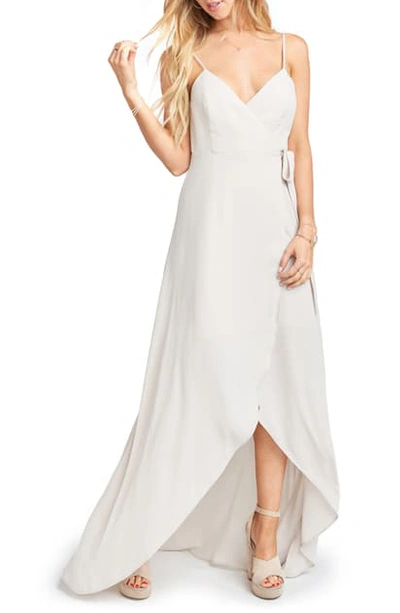 Show Me Your Mumu Mariah Wrap Gown In Show Me The Ring