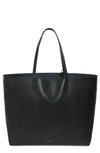 MANSUR GAVRIEL OVERSIZE LAMBSKIN LEATHER TOTE,HOT061LA