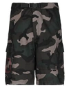 Valentino Garavani Man Shorts & Bermuda Shorts Military Green Size 28 Cotton