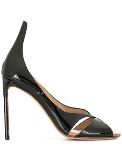 Francesco Russo 105mm Extended Ankle Pumps In Black