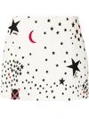 VALENTINO SHORT STAR-PRINT SKIRT