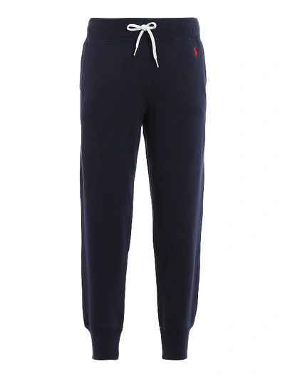 Polo Ralph Lauren Logo Embroidery Tracksuit Bottoms In Blue