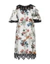 Dolce & Gabbana Short Dresses In Ivory