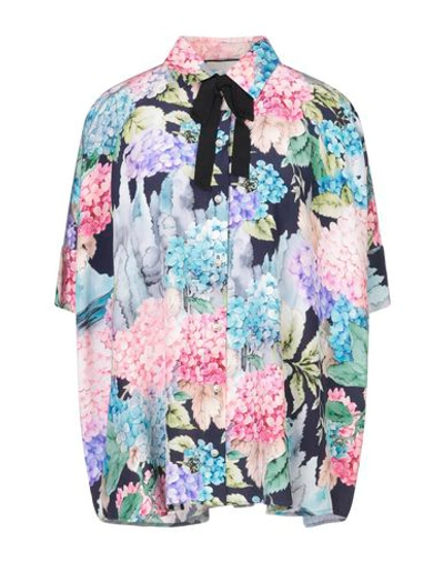 Gucci Floral Shirts & Blouses In Blue